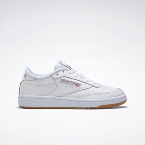 Reebok Club C 85 Turnschuhe Damen - Weiß/HellGrau - DE 458-VFI